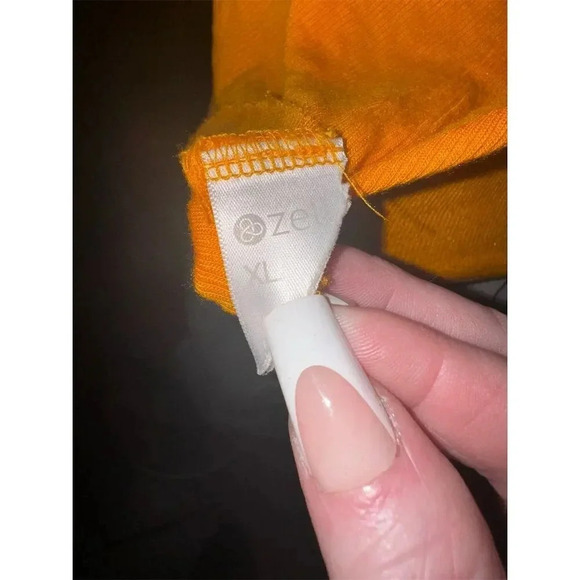 Zella Women's Orange Scoop Neck Tank Top Size XL Sleeveless Lightweight - Picture 4 of 6